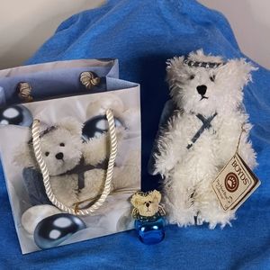 Vintage Boyds Bears Lil' Haley Plush with Matching Ornament and Gift Bag